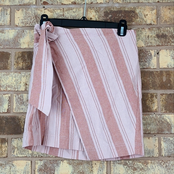 Free People Tuscan Sunrise Linen Wrap Skirt New - Picture 1 of 6